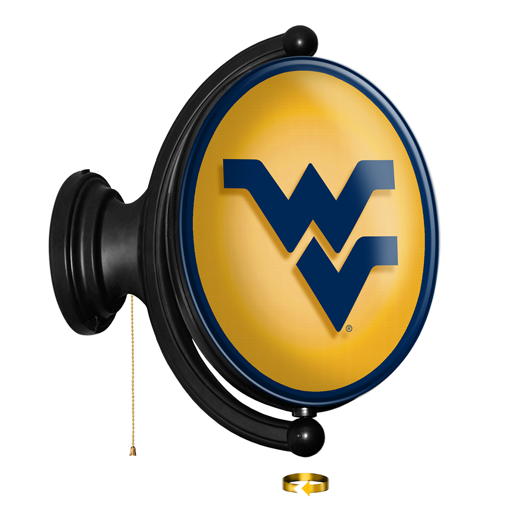 West Virginia Mountaineers Oval Rotating Wall Sign