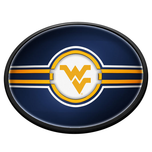 West Virginia Mountaineers Slimline Oval Lighted Wall Sign