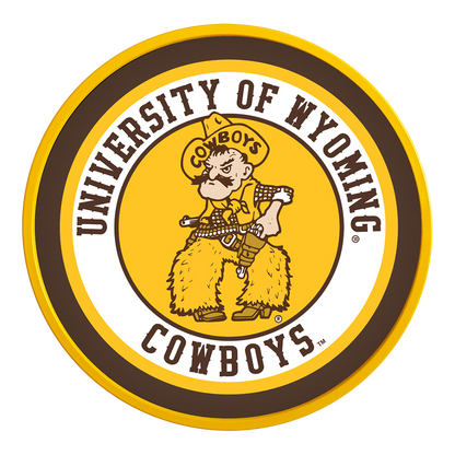 Wyoming Cowboys Modern Disc Wall Sign