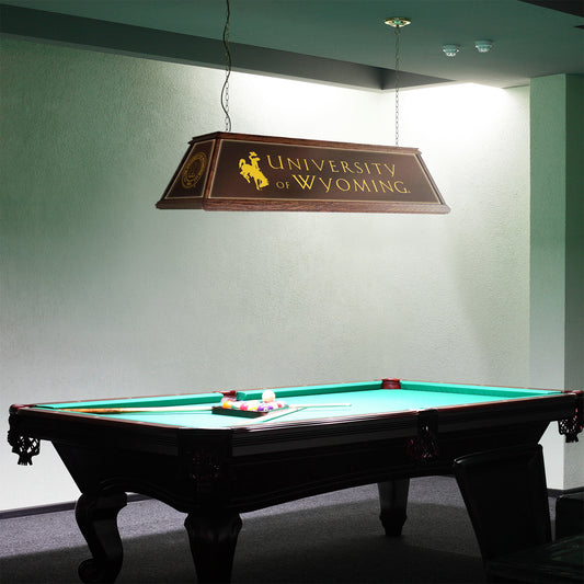 Wyoming Cowboys Premium Pool Table Light Room View