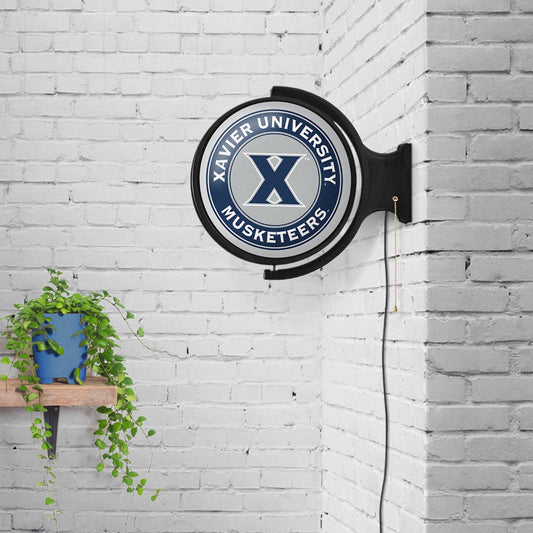 Xavier Musketeers Round Rotating Wall Sign Room View