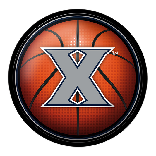 Xavier Musketeers Basketball Modern Disc Wall Sign