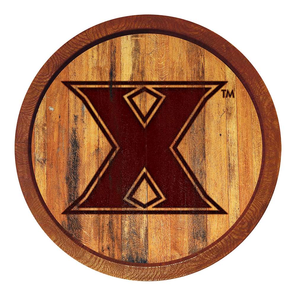 Xavier Musketeers Branded Barrel Top Sign
