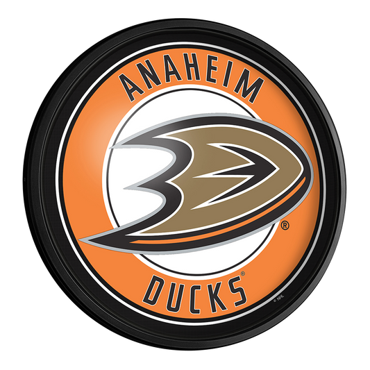 Anaheim Ducks Slimline Round Lighted Wall Sign