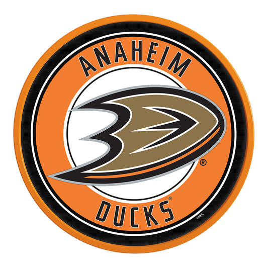Anaheim Ducks Modern Disc Wall Sign