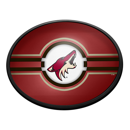 Arizona Coyotes Slimline Oval Lighted Wall Sign