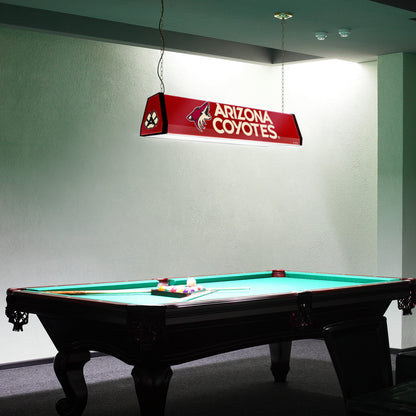 Arizona Coyotes Standard Pool Table Light Room View