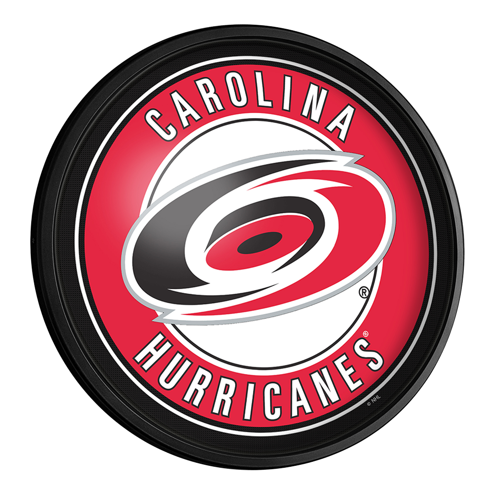Carolina Hurricanes Slimline Round Lighted Wall Sign
