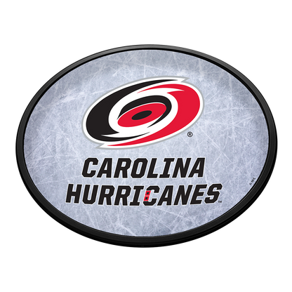 Carolina Hurricanes Ice Rink Slimline Oval Lighted Wall Sign