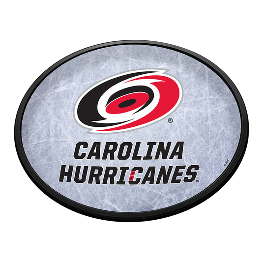 Carolina Hurricanes Ice Rink Slimline Oval Lighted Wall Sign