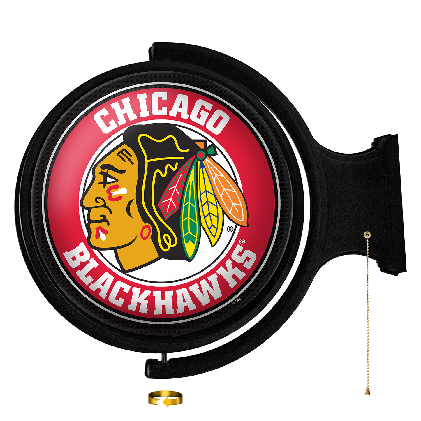 Chicago Blackhawks Round Rotating Wall Sign