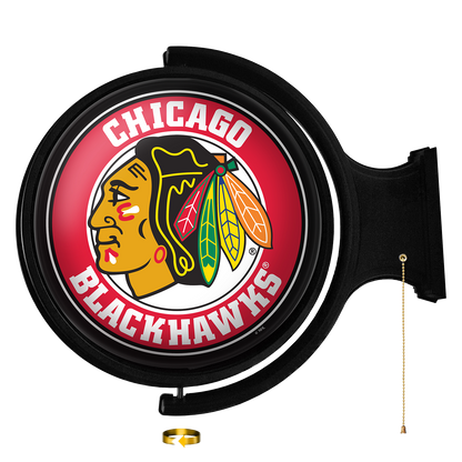 Chicago Blackhawks Round Rotating Wall Sign