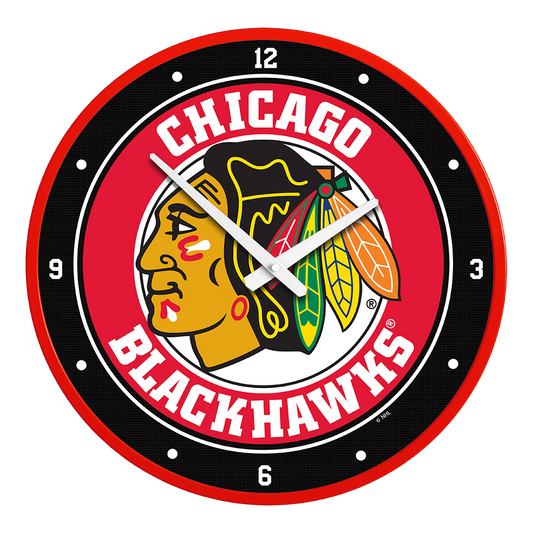 Chicago Blackhawks Round Wall Clock