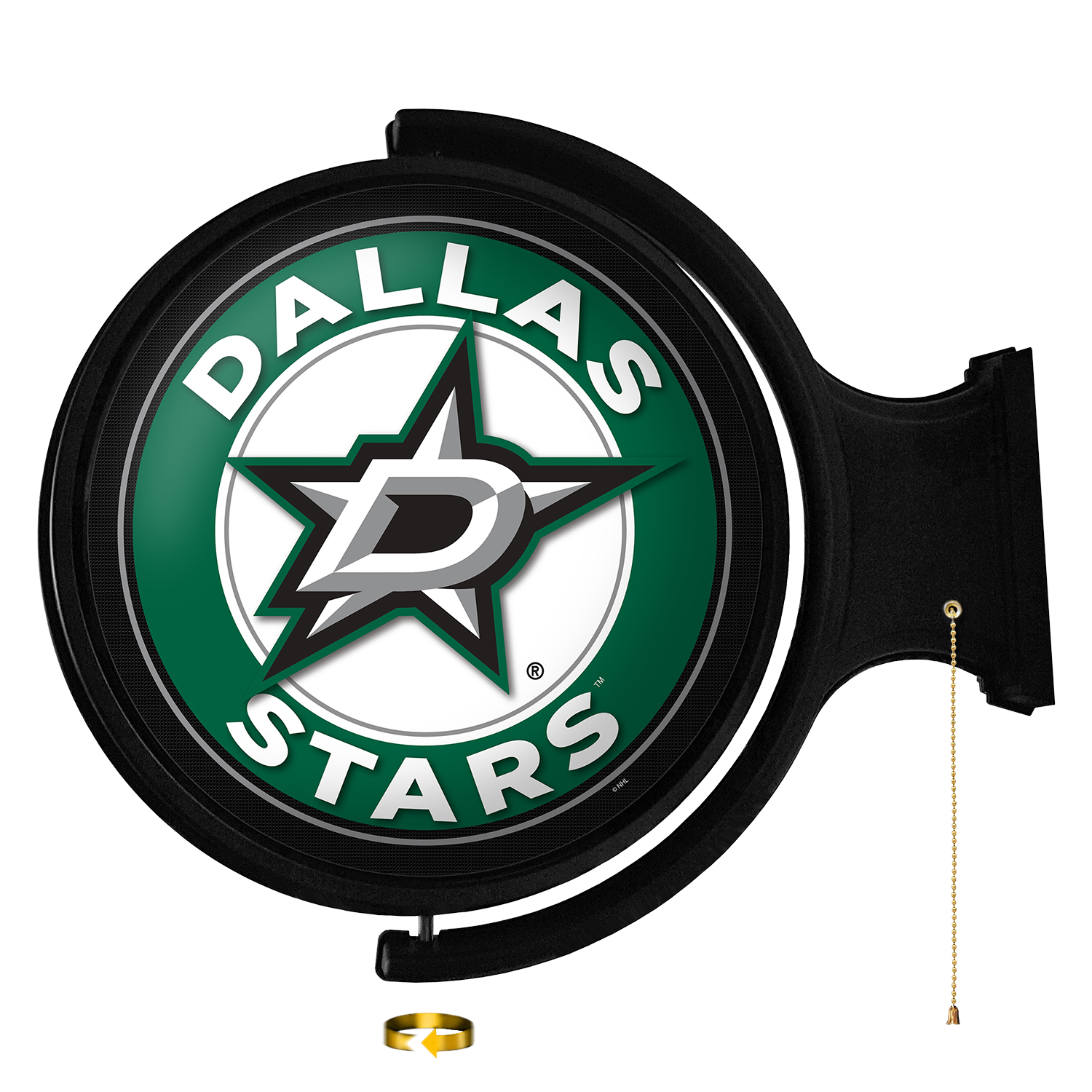 Dallas Stars Round Rotating Wall Sign