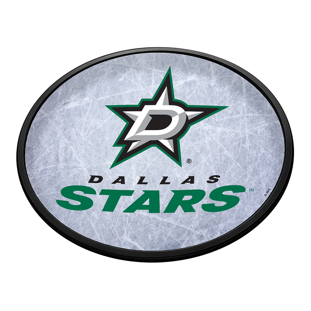 Dallas Stars Ice Rink Slimline Oval Lighted Wall Sign