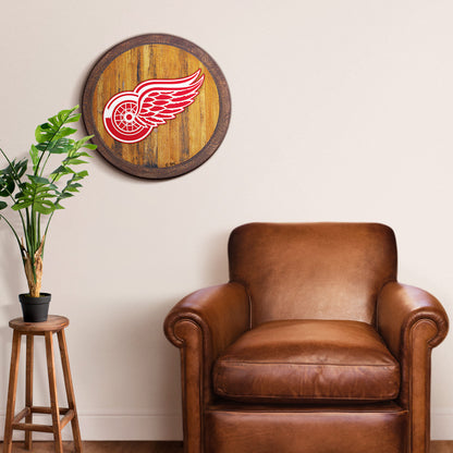 Detroit Red Wings Barrel Top Sign Room View