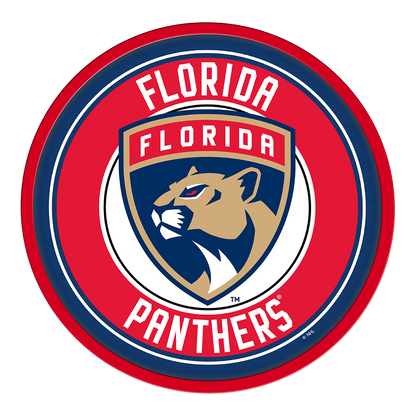 Florida Panthers Modern Disc Wall Sign