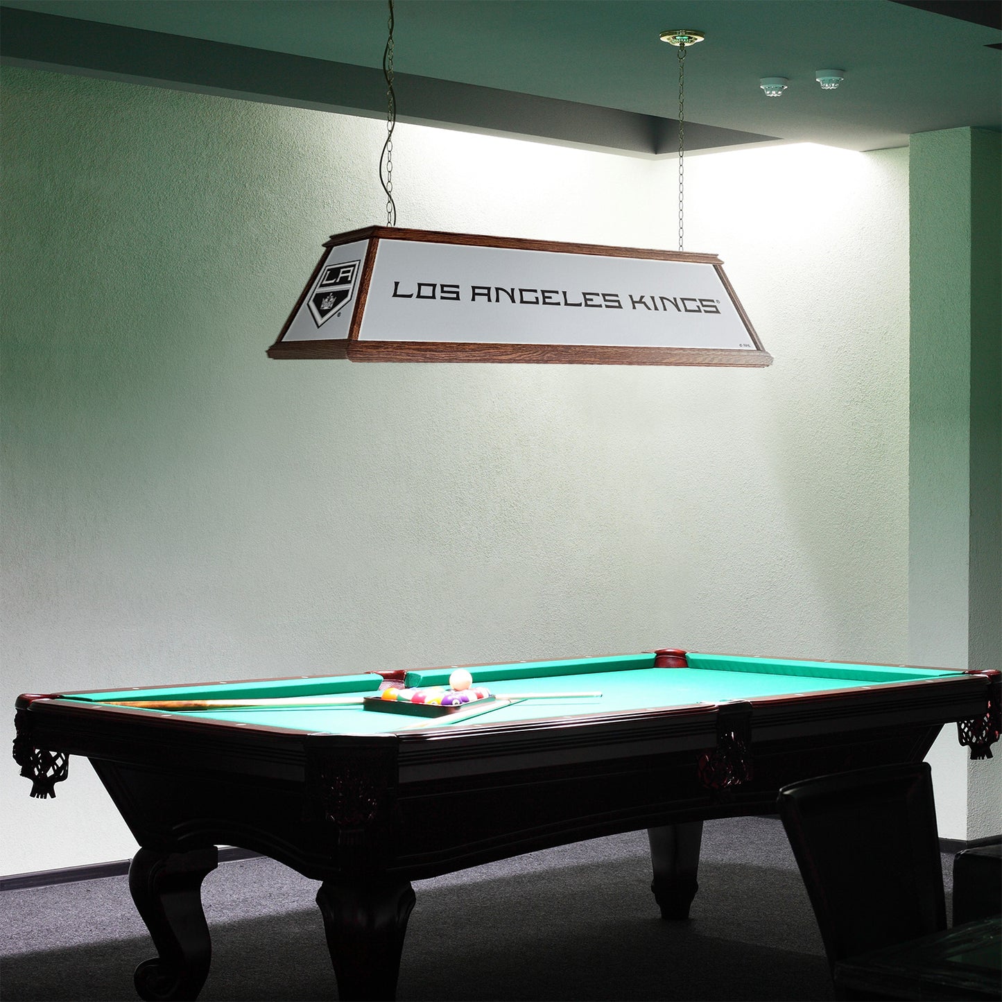 Los Angeles Kings Premium Pool Table Light Room View