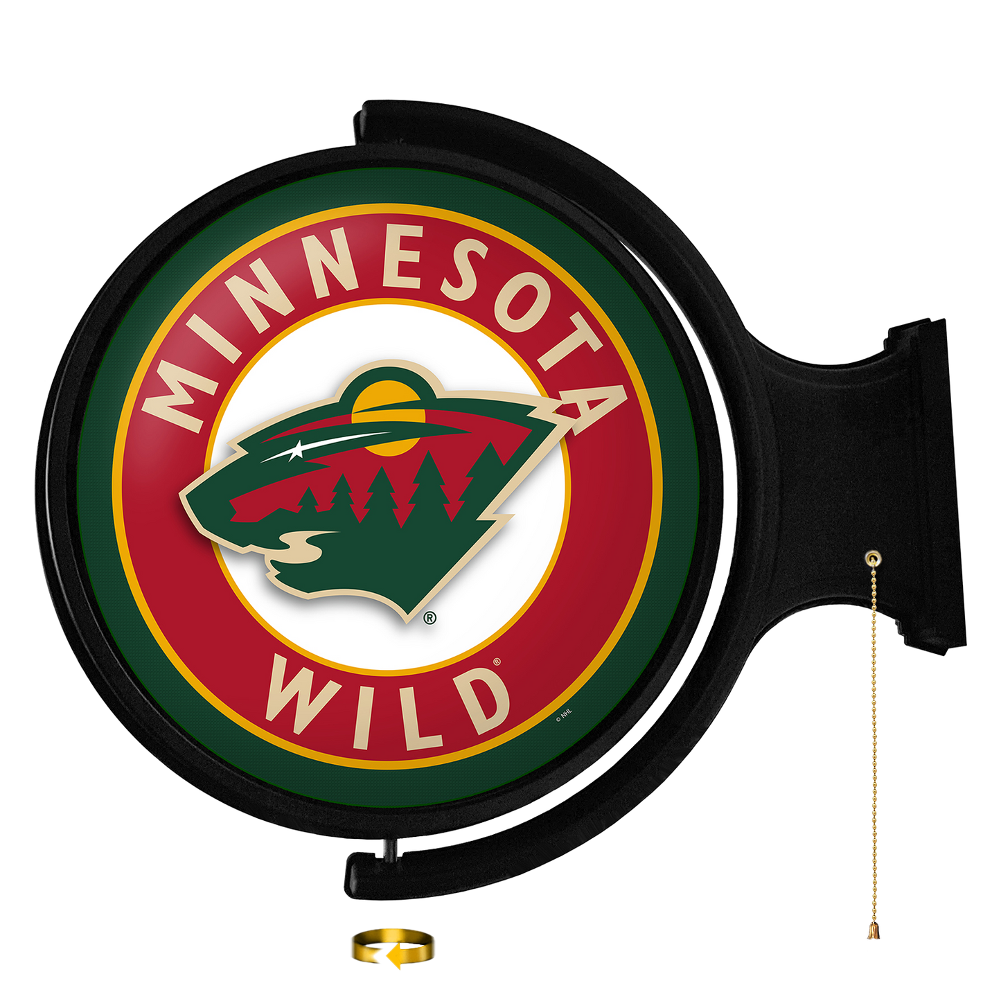 Minnesota Wild Round Rotating Wall Sign