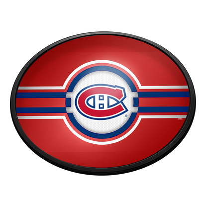 Montreal Canadiens Slimline Oval Lighted Wall Sign