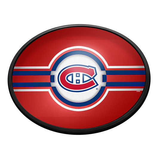 Montreal Canadiens Slimline Oval Lighted Wall Sign