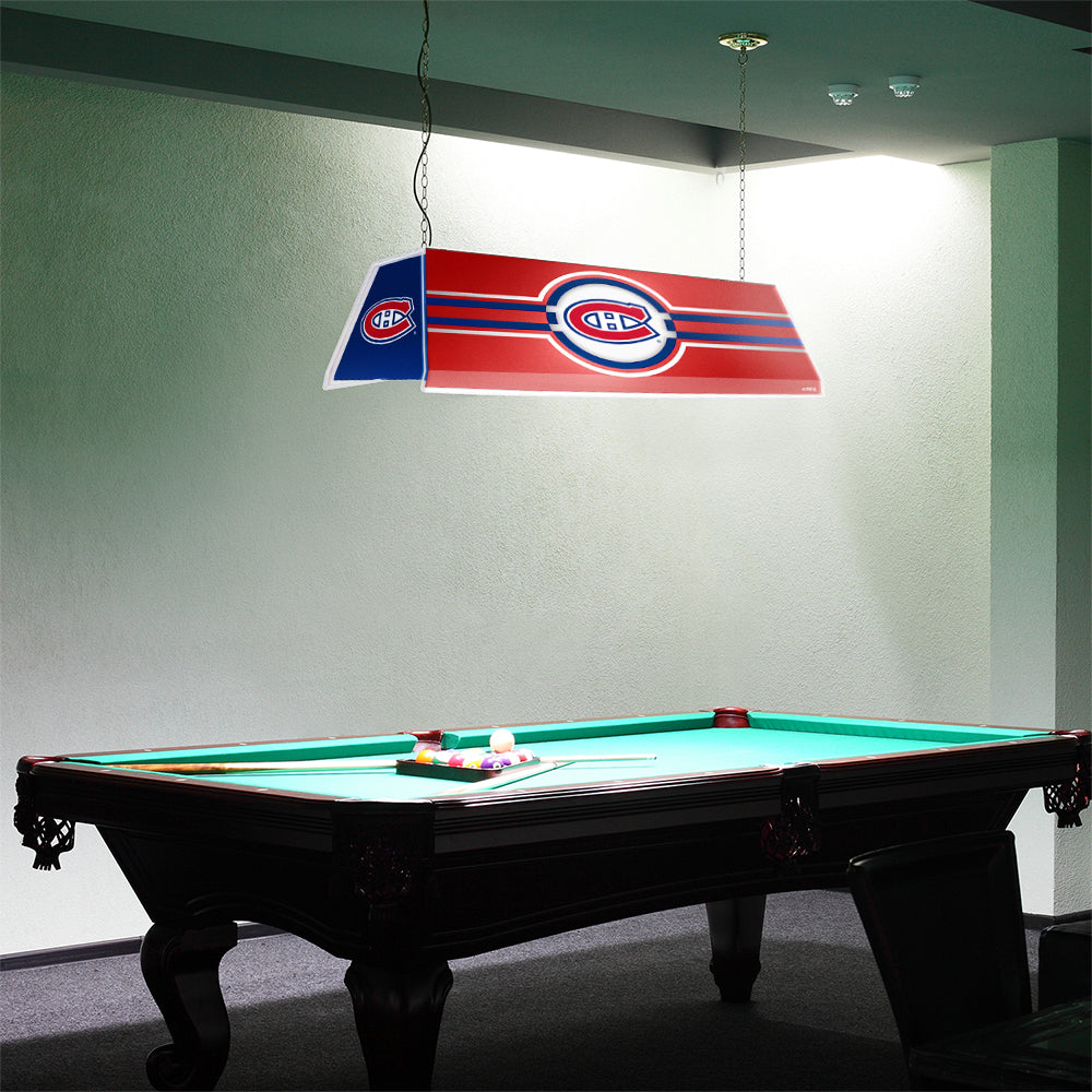 Montreal Canadiens Edge Glow Pool Table Light Room View