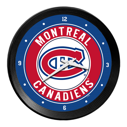 Montreal Canadiens Ribbed Wall Clock