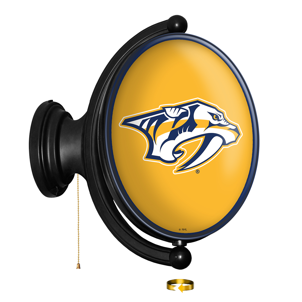 Predators Dog Sign Buy NHL Nashville Predators Original Oval Rotating Lighted Wall Sign ...
