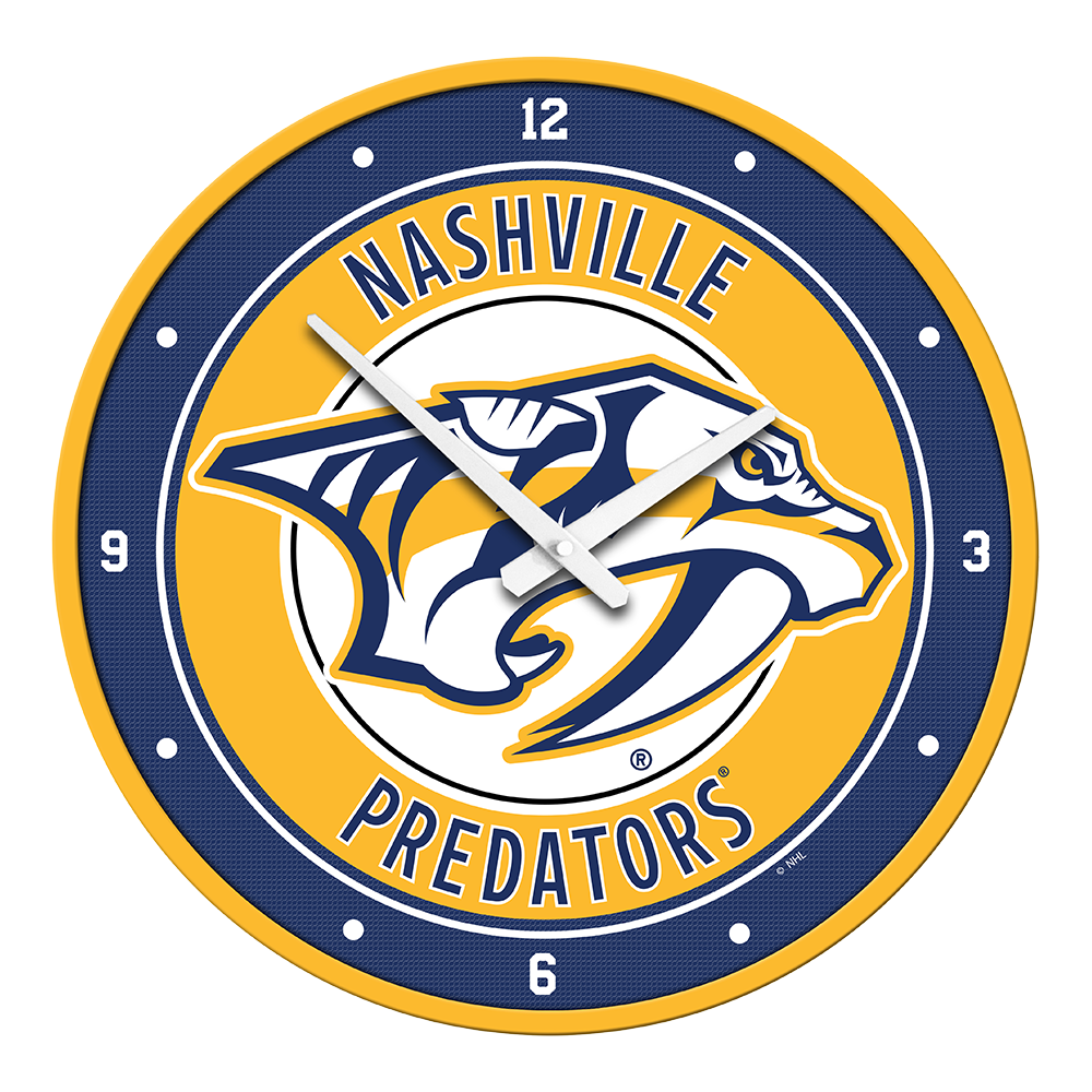 Nashville Predators Round Wall Clock