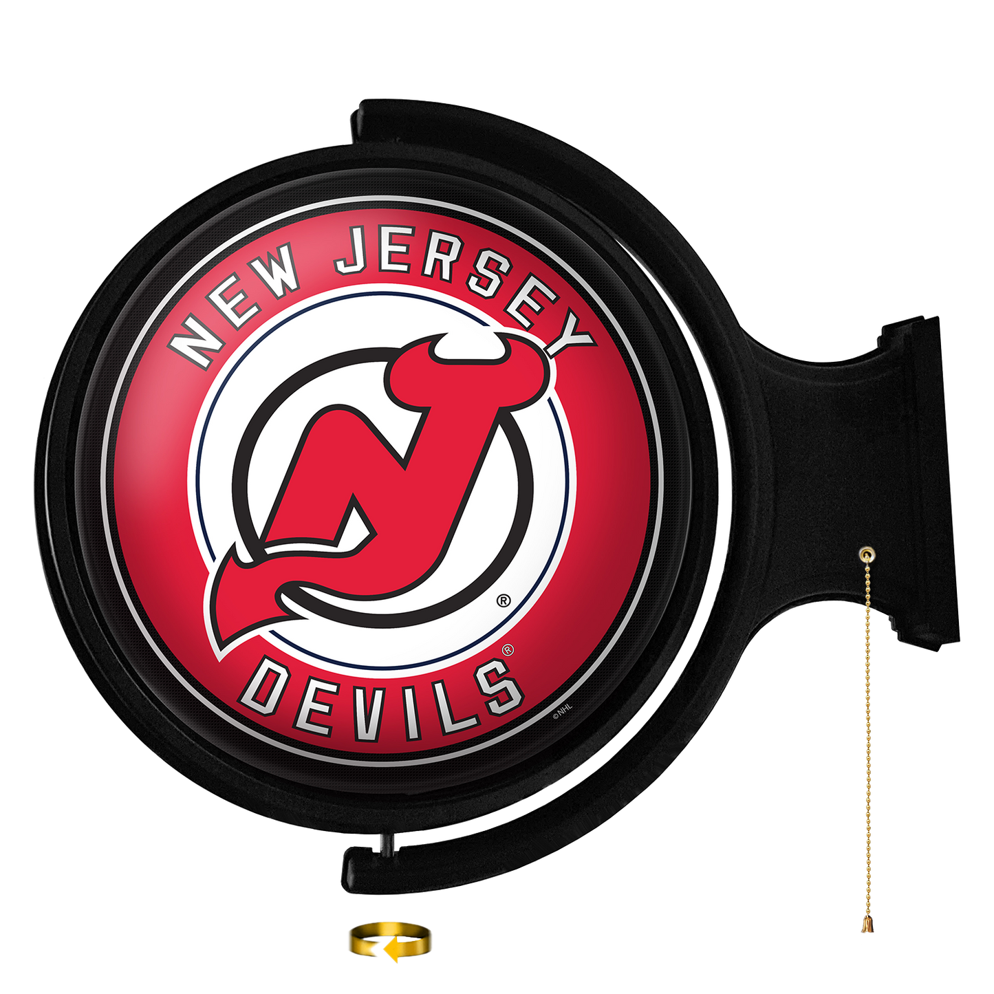 New Jersey Devils Round Rotating Wall Sign