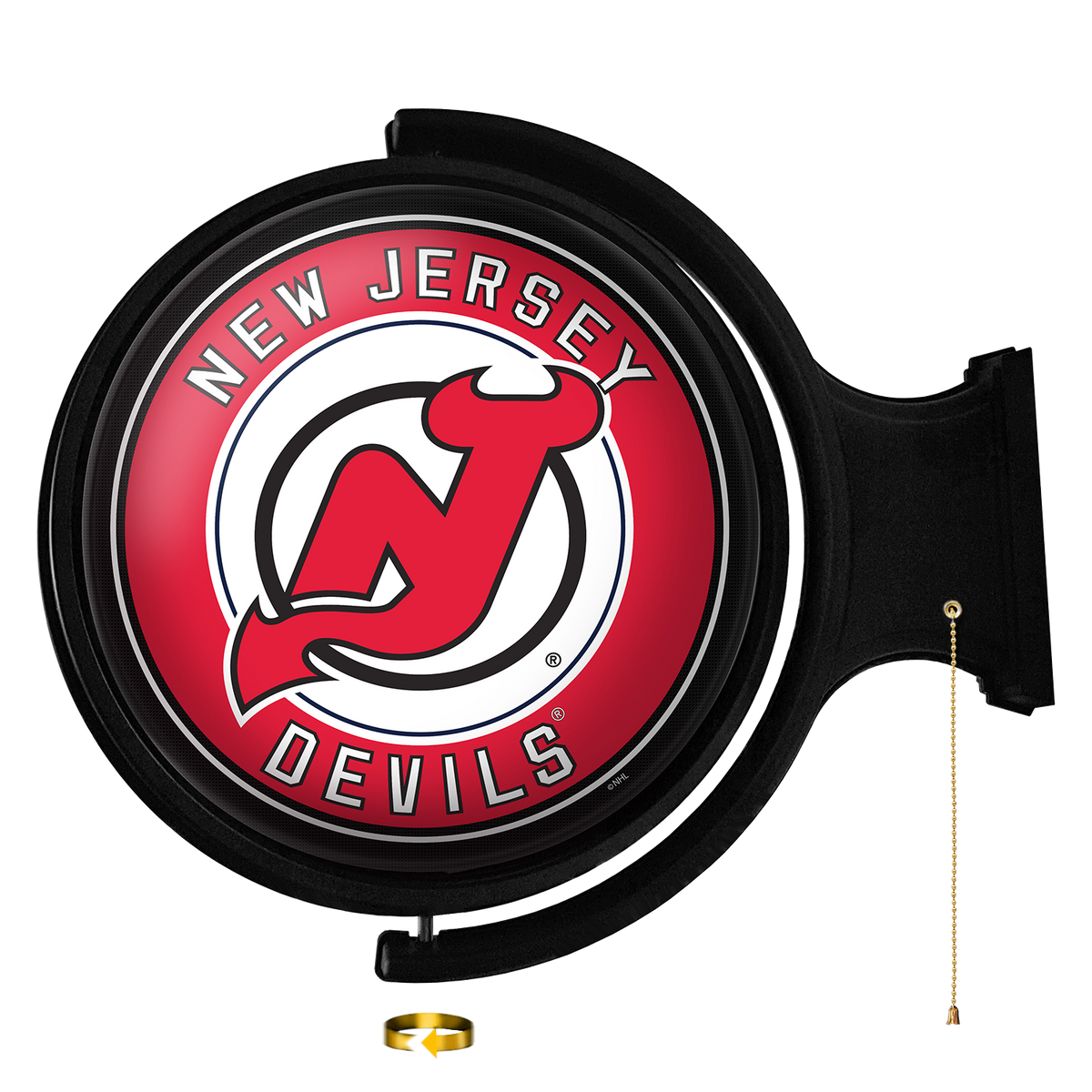 Devils Game Signs Buy NHL New Jersey Devils Original Round Rotating Lighted Wall Sign ...