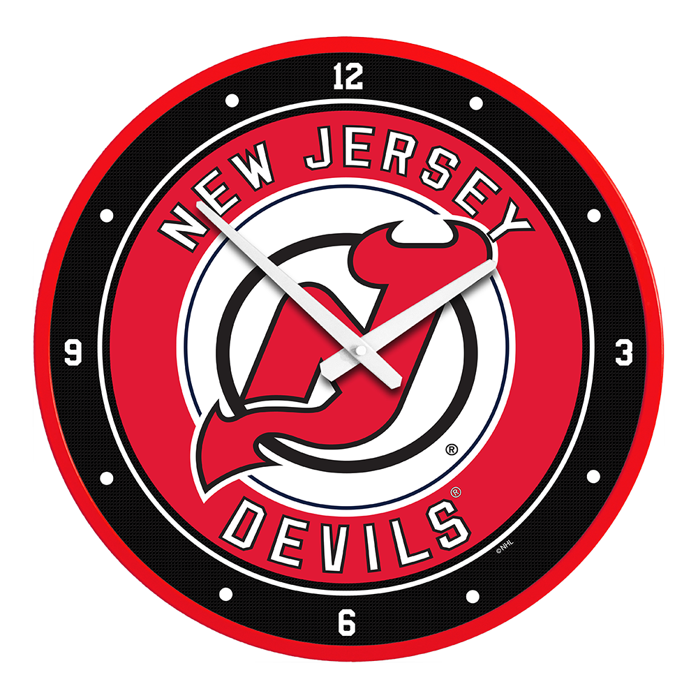 New Jersey Devils Round Wall Clock