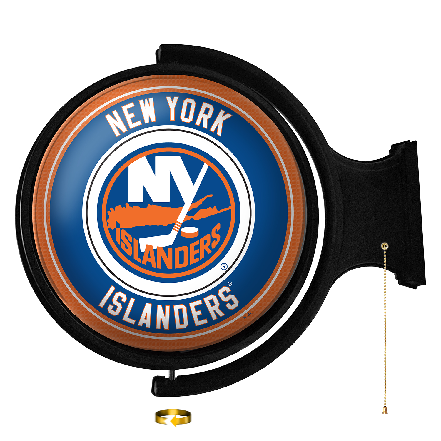 Buy NHL New York Islanders Original Round Rotating Lighted Wall Sign ...