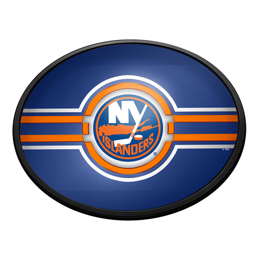 New York Islanders Slimline Oval Lighted Wall Sign