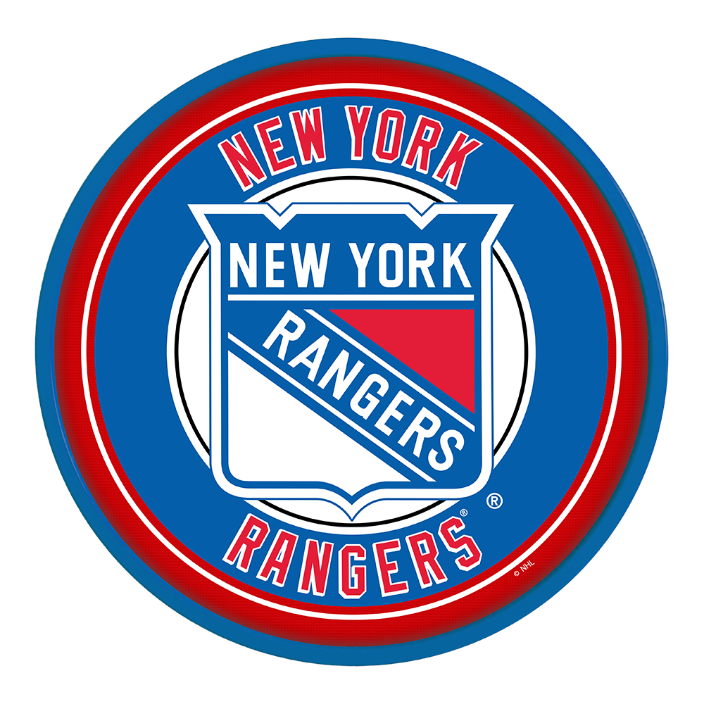 New York Rangers Modern Disc Wall Sign