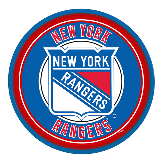 New York Rangers Modern Disc Wall Sign