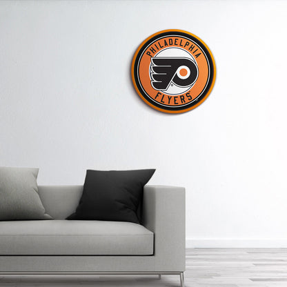Philadelphia Flyers Modern Disc Wall Sign Room View