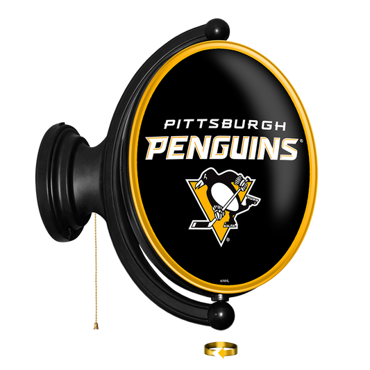 Pittsburgh Penguins Oval Rotating Wall Sign