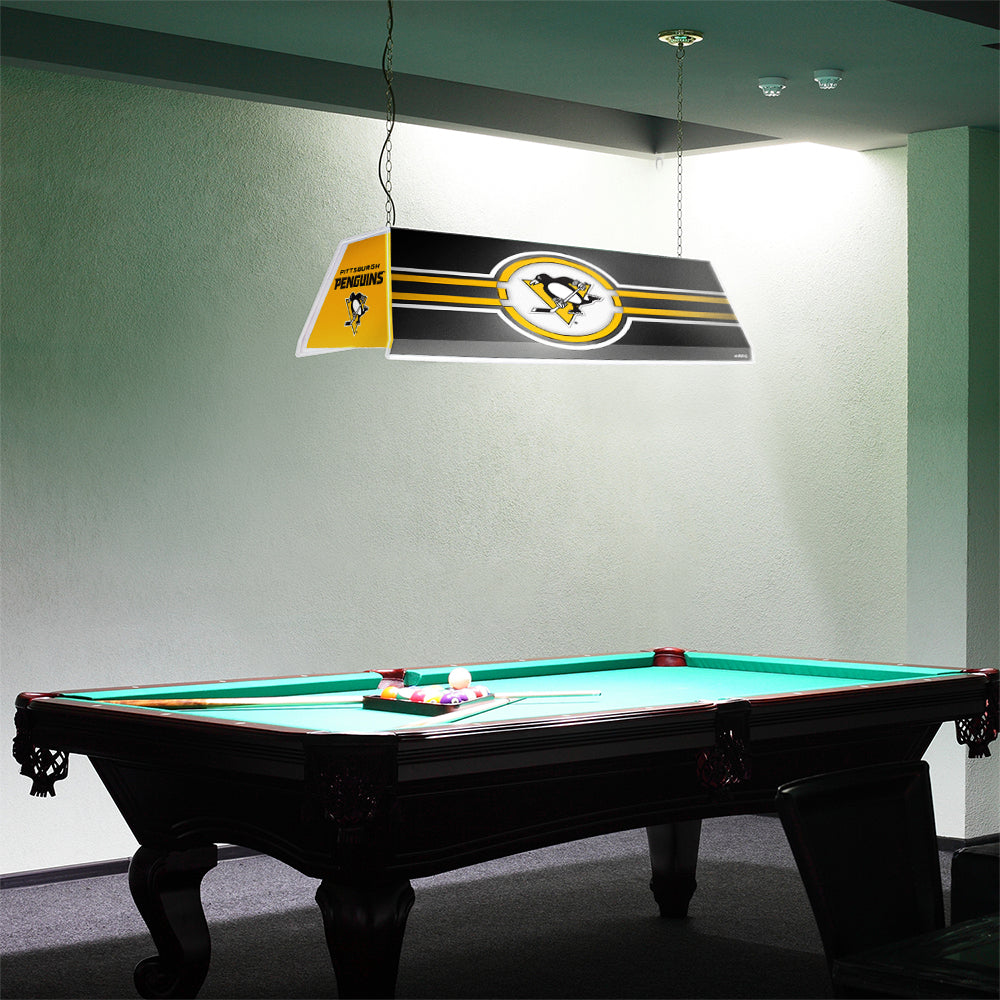Pittsburgh Penguins Edge Glow Pool Table Light Room View