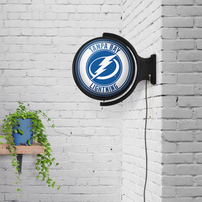 Tampa Bay Lightning Round Rotating Wall Sign Room View