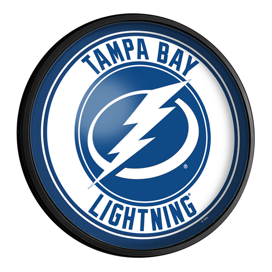 Tampa Bay Lightning Slimline Round Lighted Wall Sign