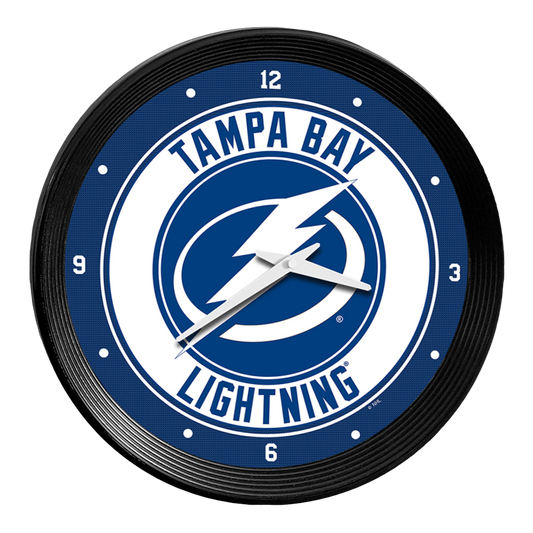 Tampa Bay Lightning Ribbed Wall Clock