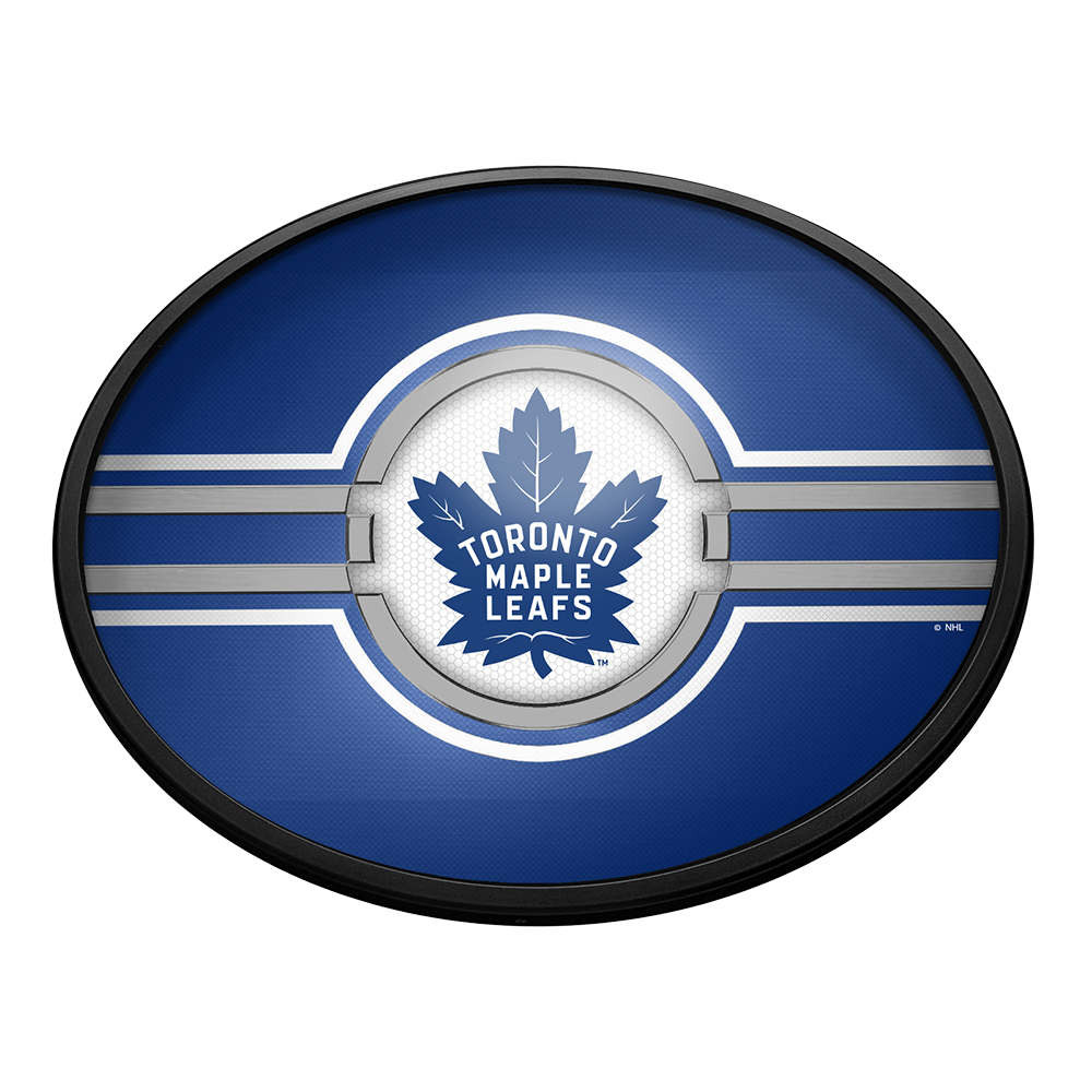 Toronto Maple Leafs Slimline Oval Lighted Wall Sign