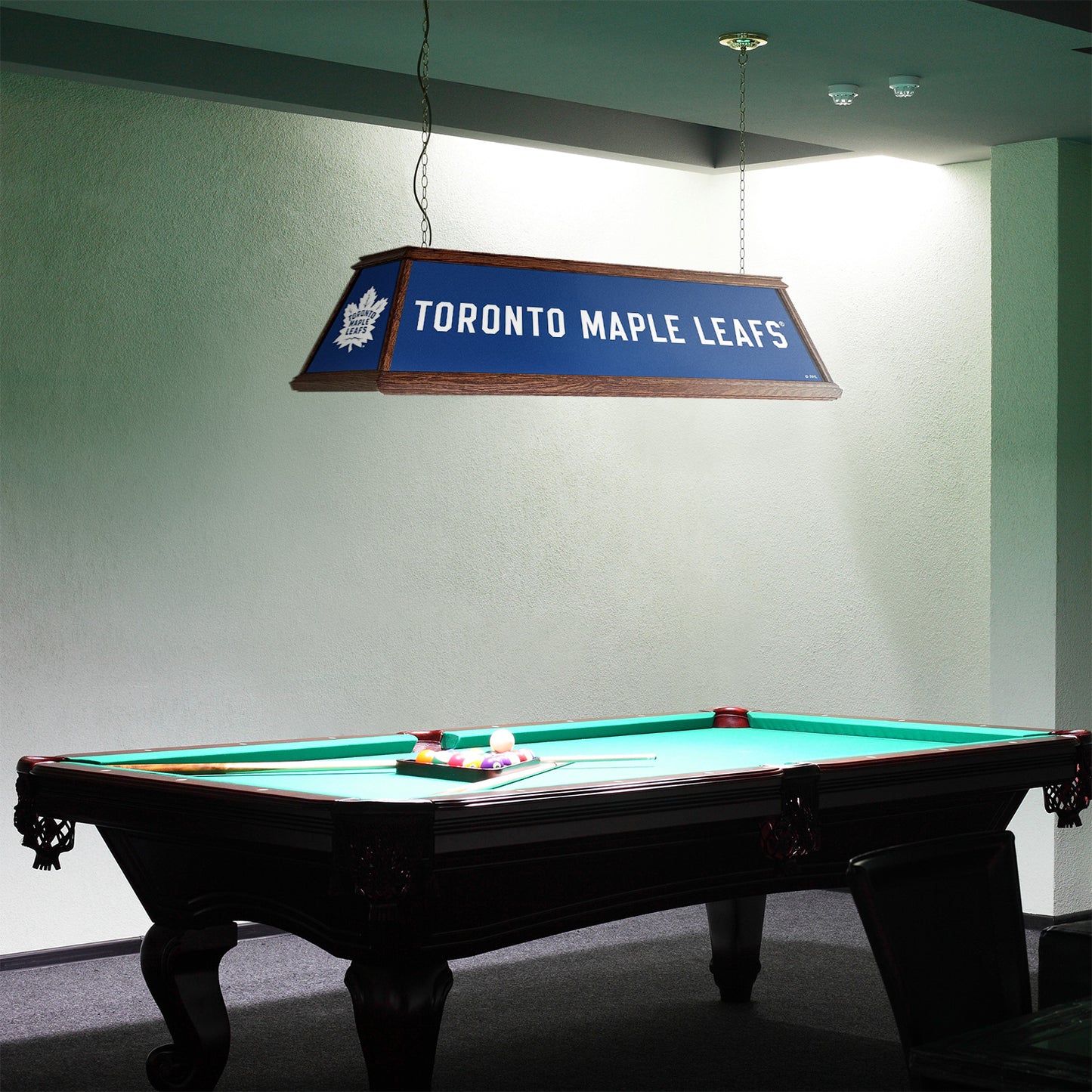 Toronto Maple Leafs Premium Pool Table Light Room View