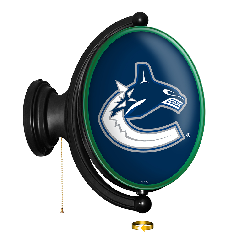 Vancouver Canucks Oval Rotating Wall Sign