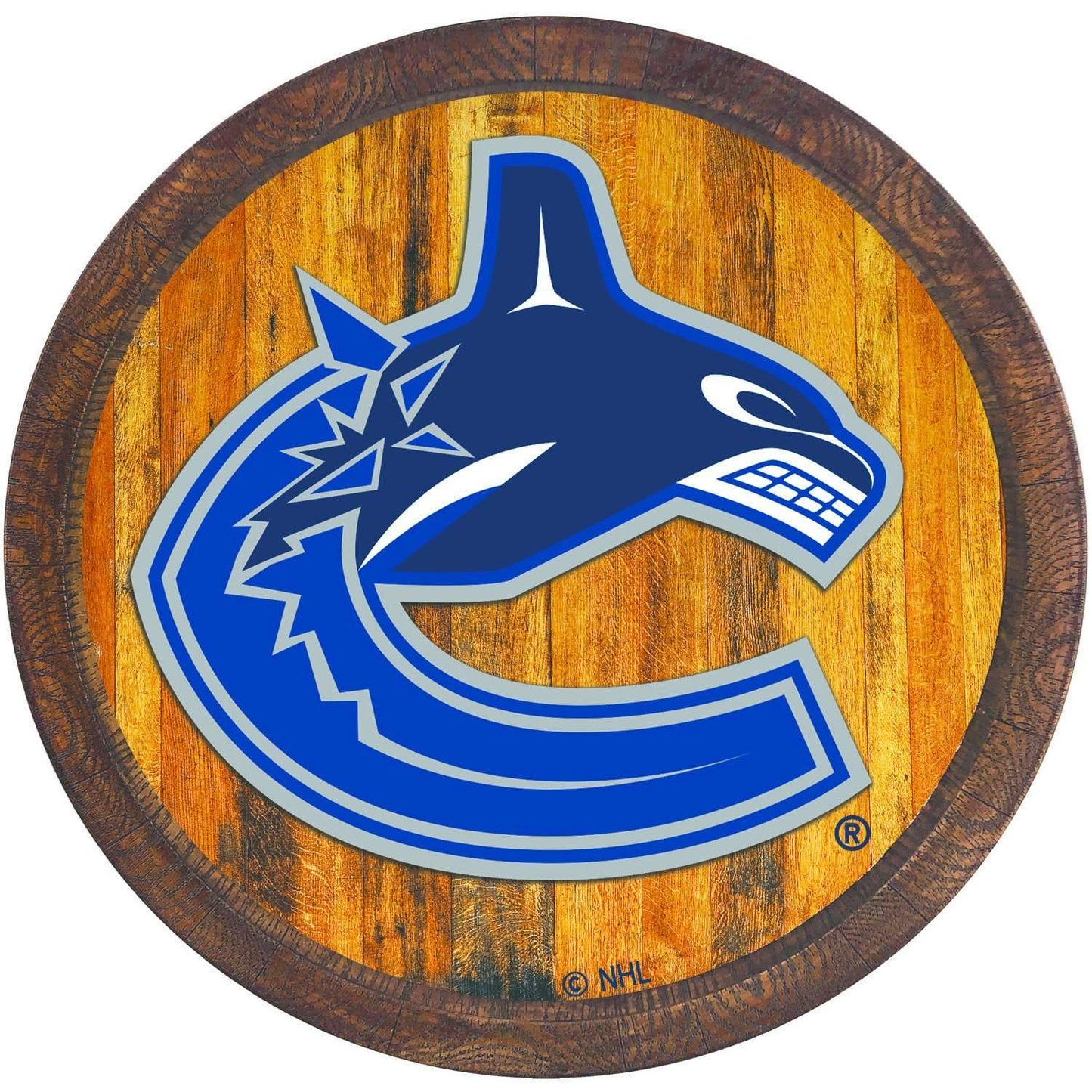 Vancouver Canucks Barrel Top Sign