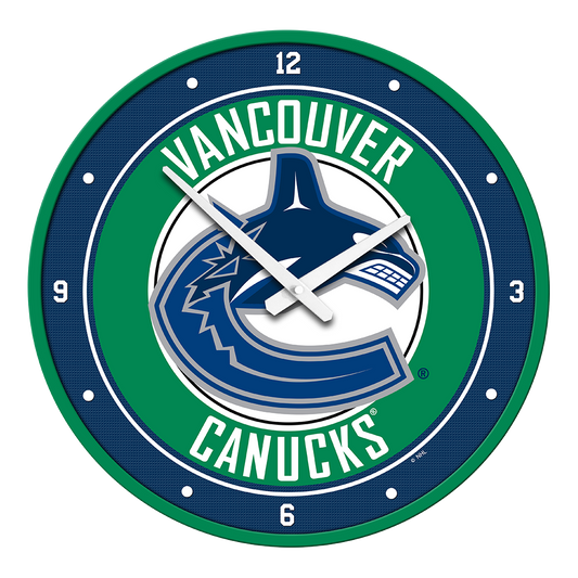 Vancouver Canucks Round Wall Clock