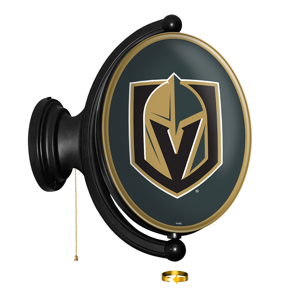 Vegas Golden Knights Oval Rotating Wall Sign