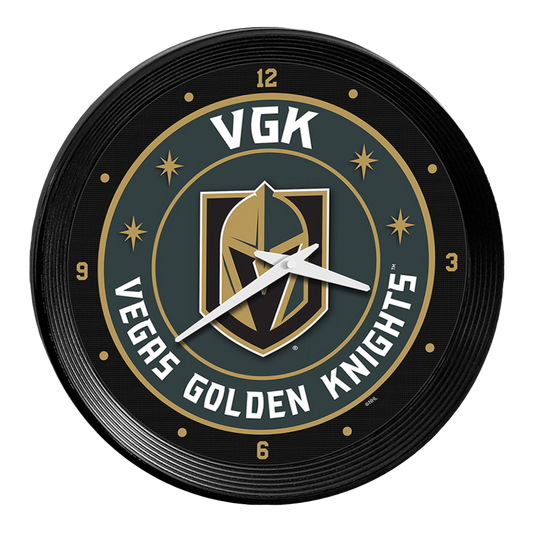 Vegas Golden Knights Ribbed Wall Clock