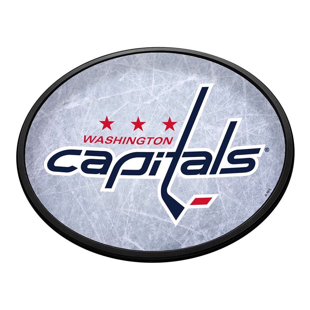 Washington Capitals Ice Rink Slimline Oval Lighted Wall Sign